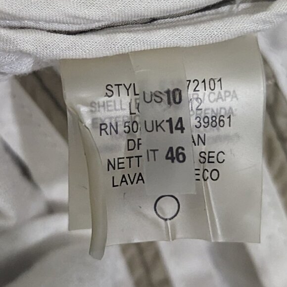 ELIE TAHARI tan lightweight windbreaker jacket 10 - Picture 6 of 10